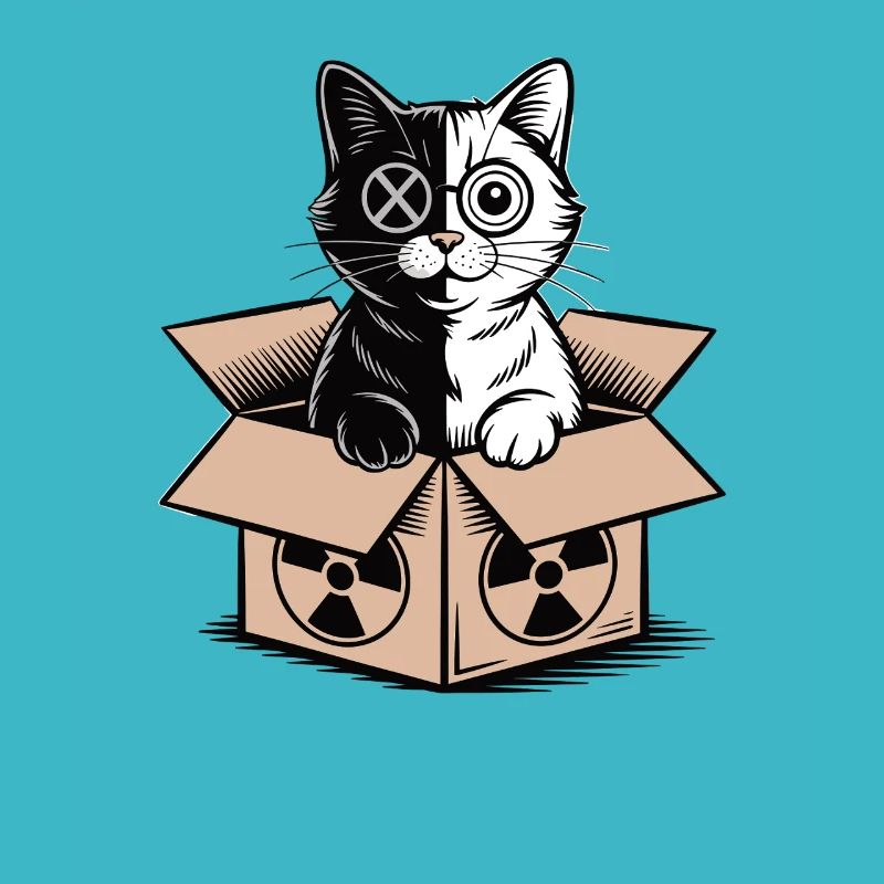 Le chat dans une boîte de Schrödinger : la déclaration du nerd quantique