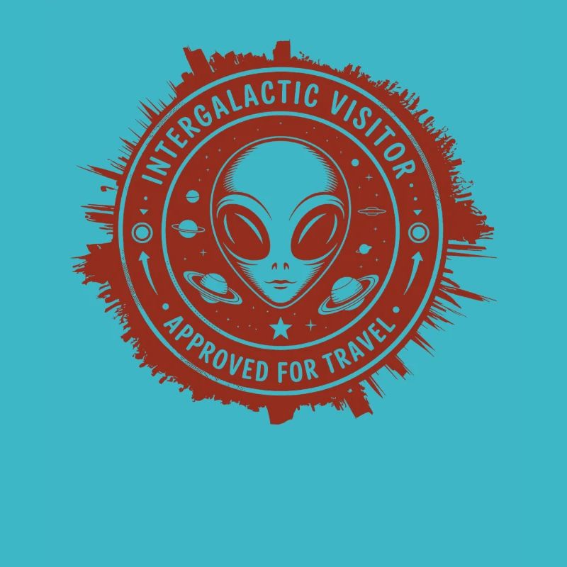Intergalactic Visitor – Stamp Design from Space