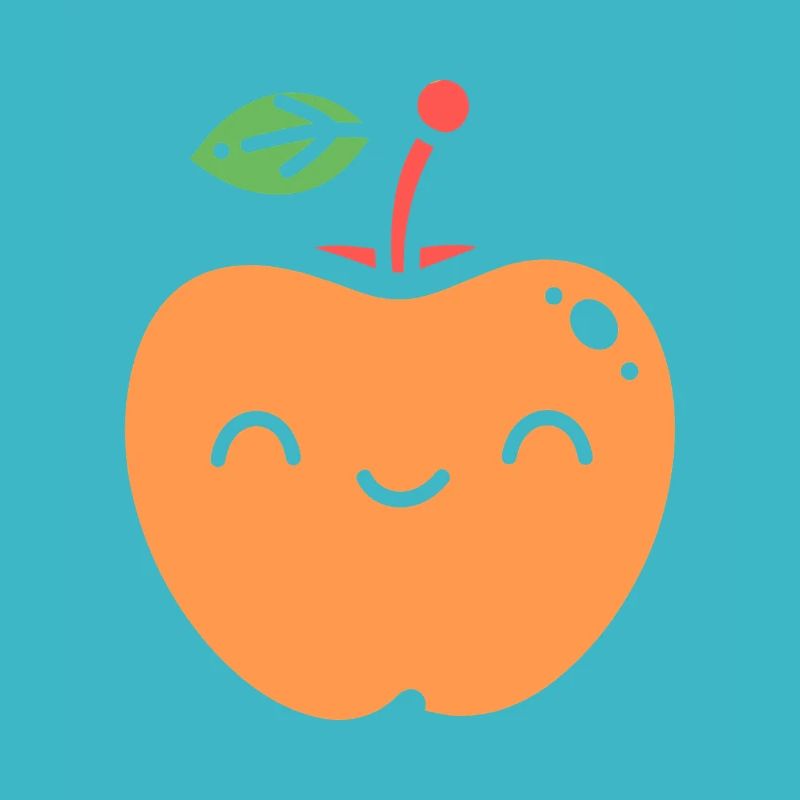 Pomme Joyeuse Illustrée Nectarine