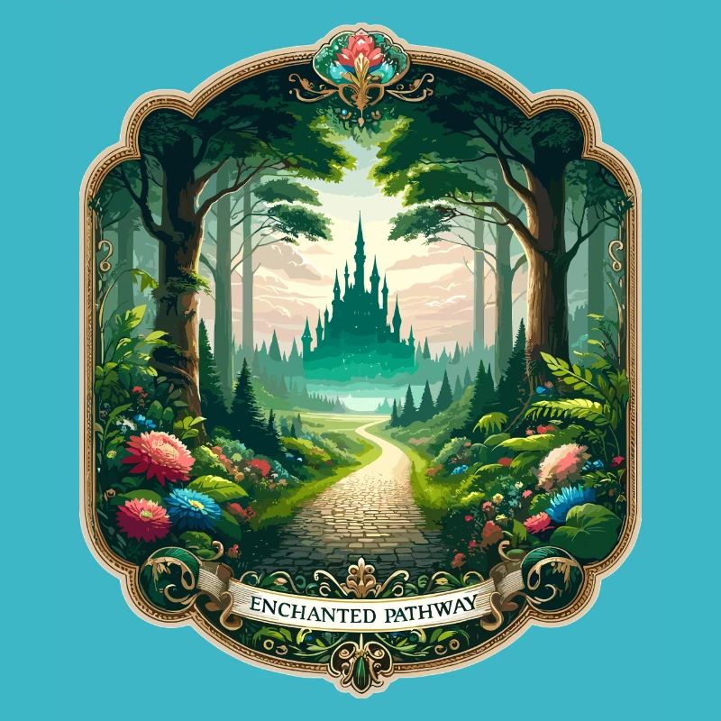 Enchanted path to the castle