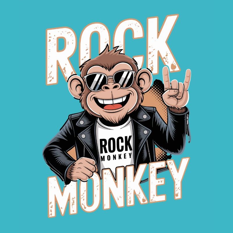 Rock Monkey Monkey Rocker Sunglasses Leather Jacket