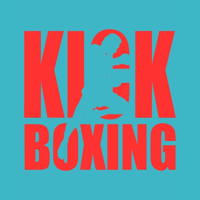Silhouette du kickboxing