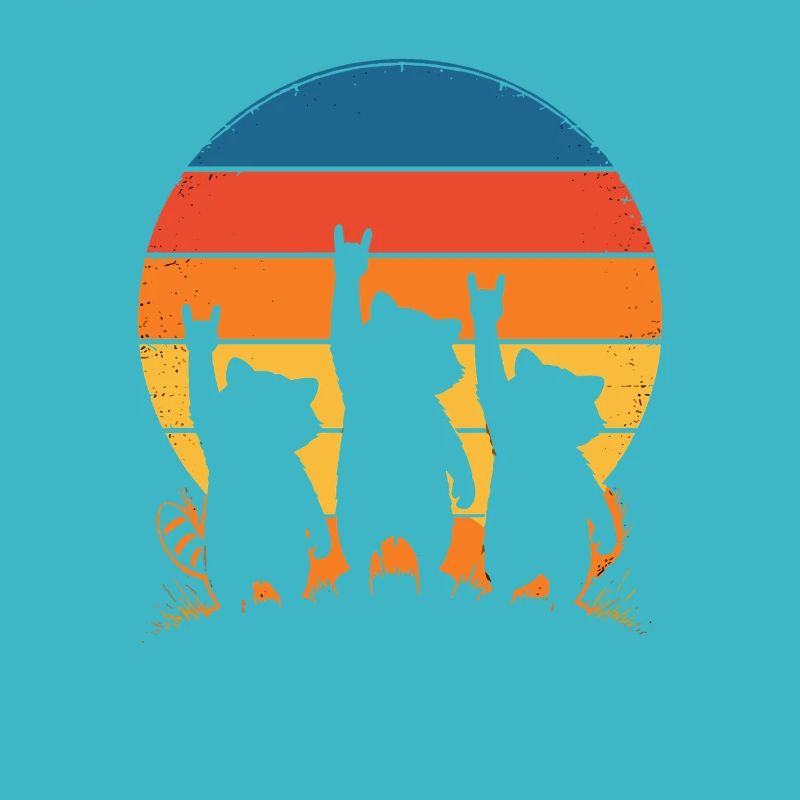 Sunset Dogs Silhouette Punk