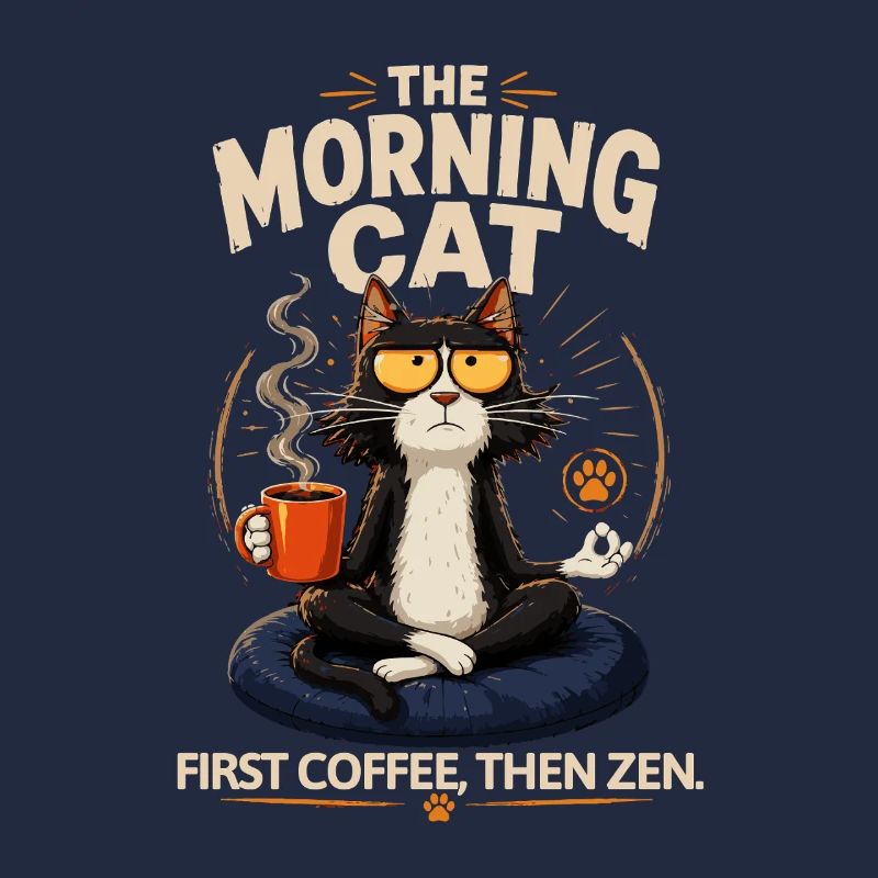 Morgenkatze: Kaffee Zen