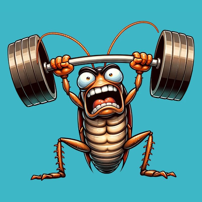 Cockroach Weightlifting Dumbbell Training Workout