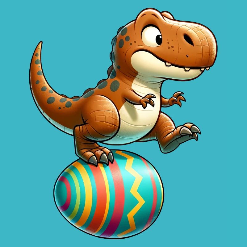 Dancing T-Rex, Easter Eggshell Fun