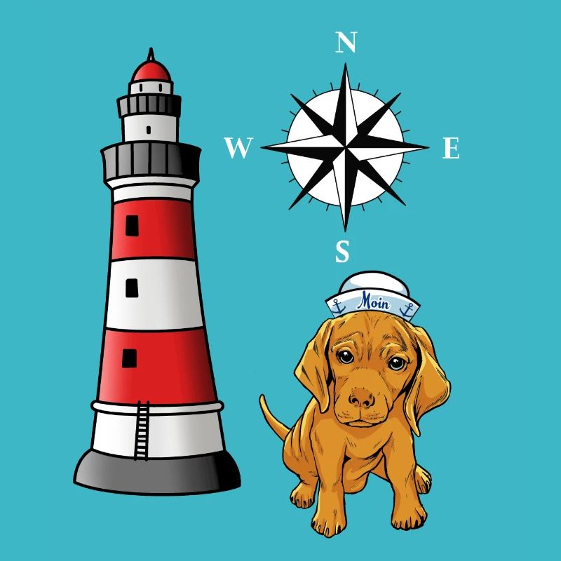 maritime seal sailor sailor dog lighthouse