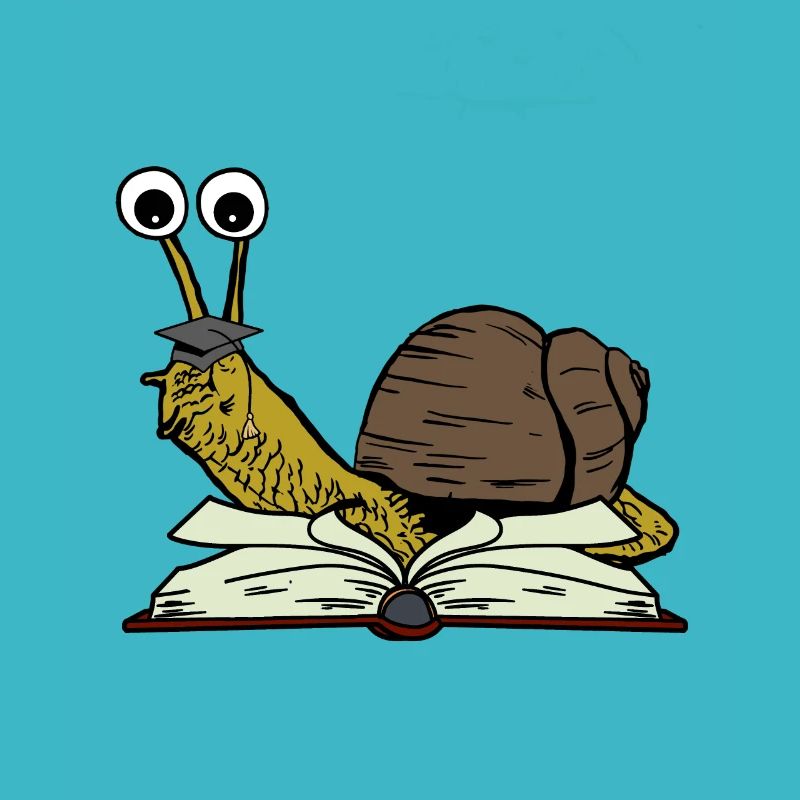 Snail Student Learn to Study Abi