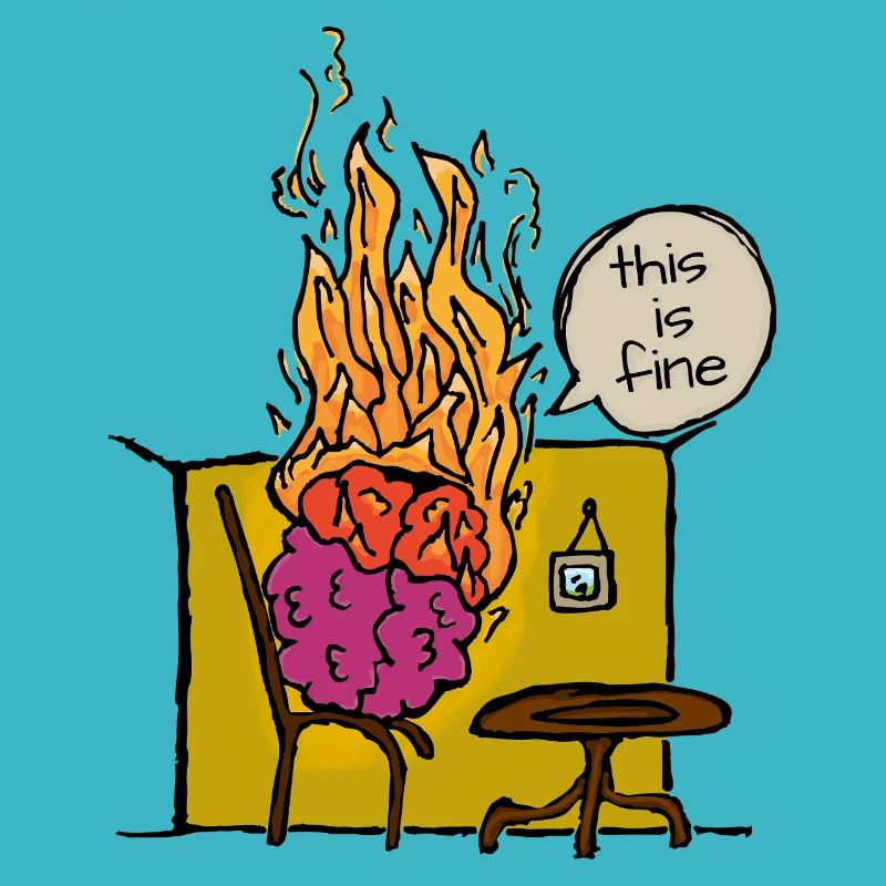 Burning Brain Meme C’est bien de dire