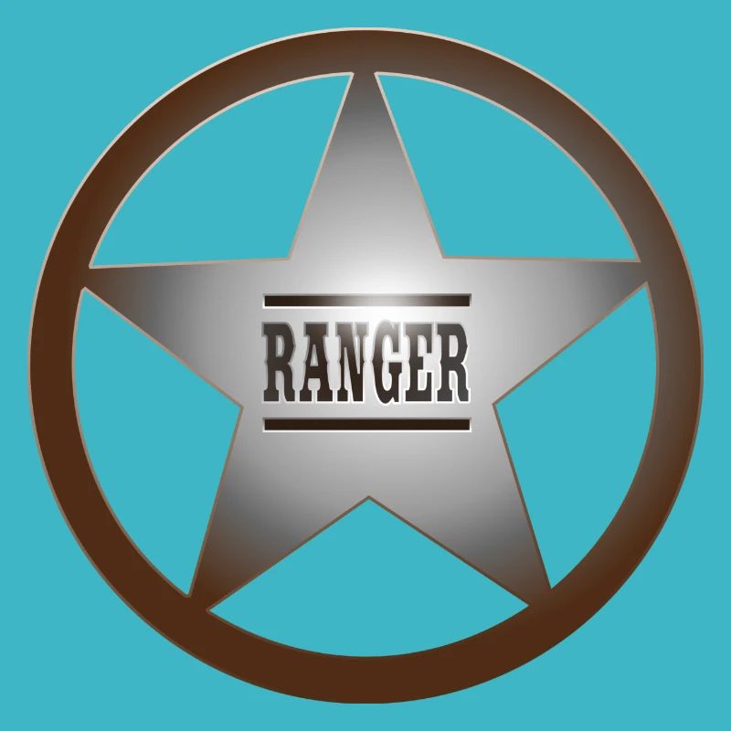 shérif ranger cowboy cheval propriétaire d'un ranch Wester