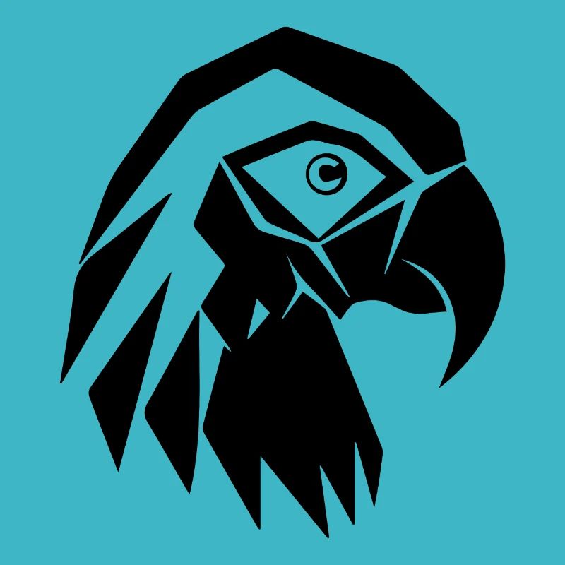 Perroquet Polygone Portrait Dessin d’oiseau