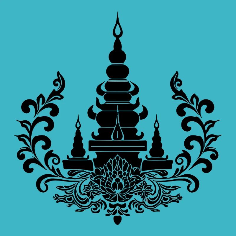 Symbole de la nature du complexe de temples de Thaïlande