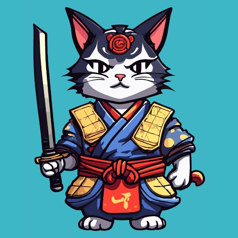 Chat samouraï #11