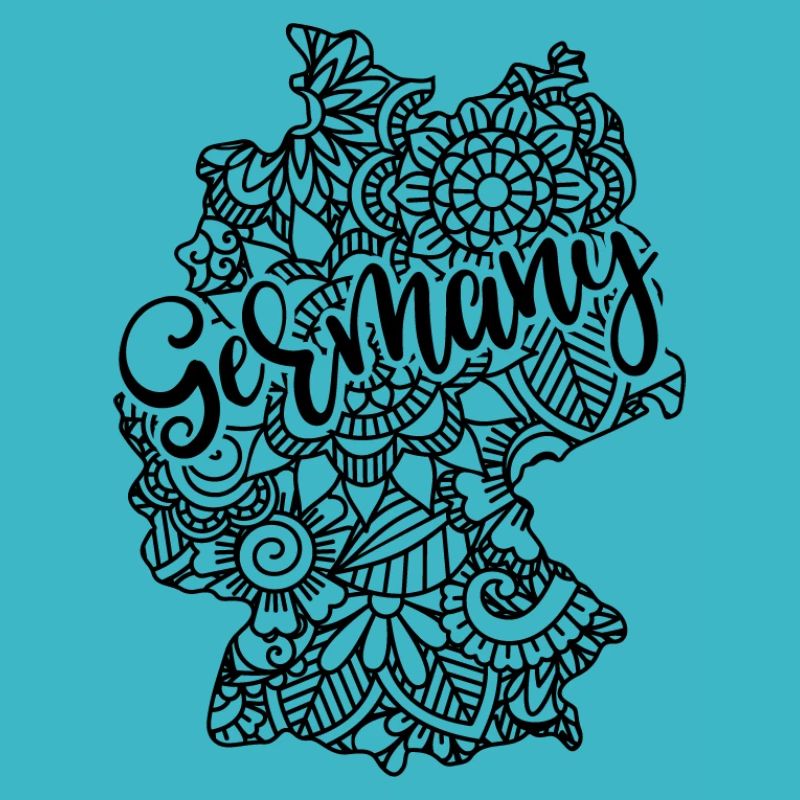 Germany Mandala Map Art