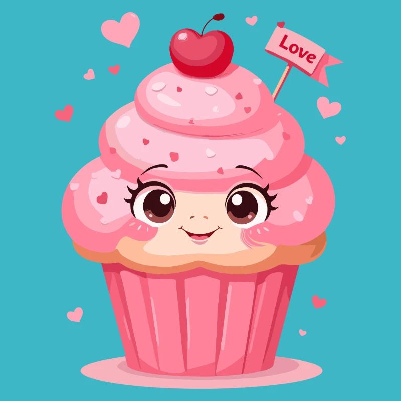Valentinstag Muffin Liebe