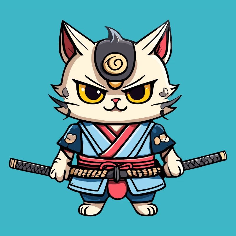 Chat samouraï #38