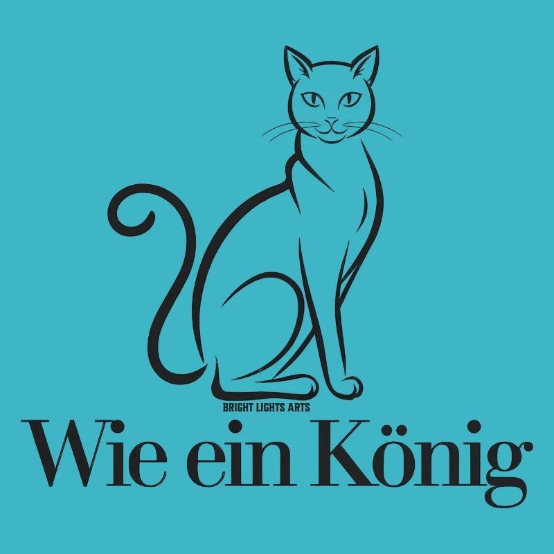 Wie ein König - Stylisierte Katze