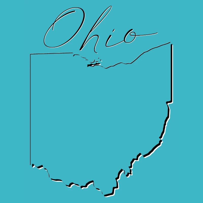 Ohio (United States) | Map | Shadow Script