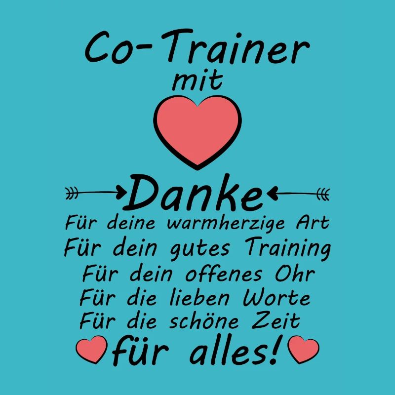 Co Trainer Danke sagen zum Abschied Abschluss