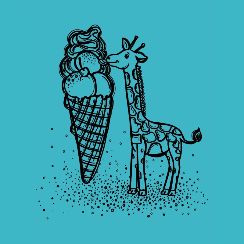 Une glace de la taille d’une girafe