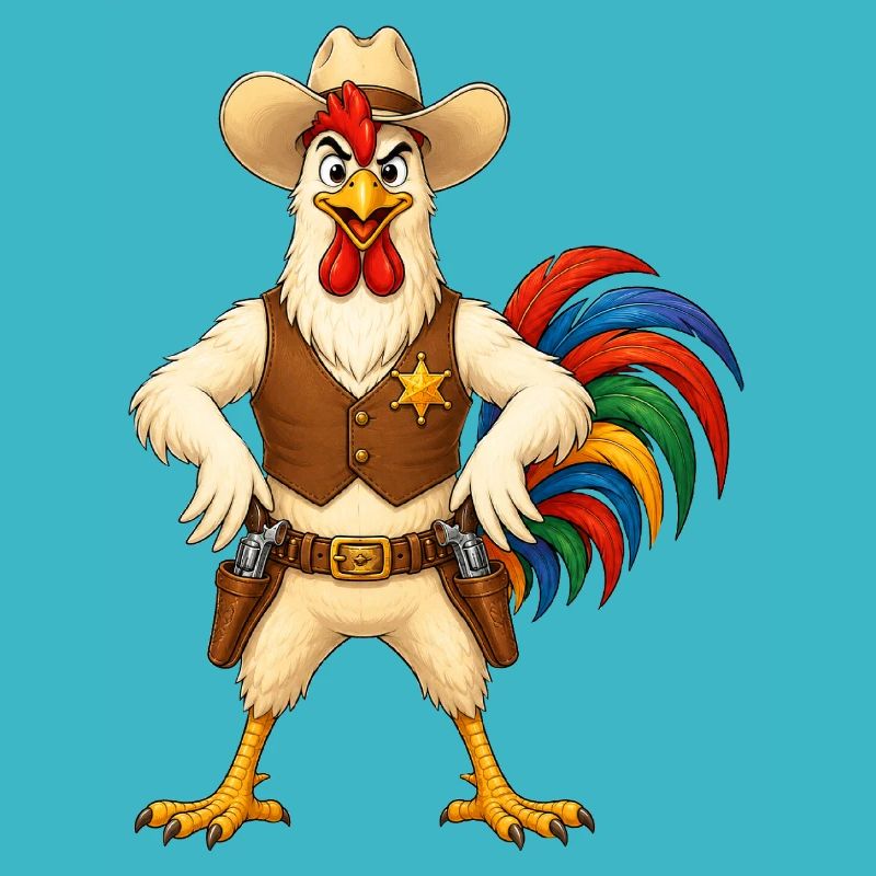 Hahn als Sheriff