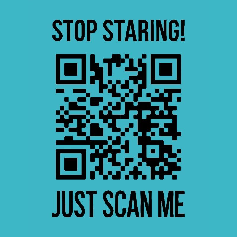 Scanne mich QR Code Wähle jeden Tag Freundlichkeit