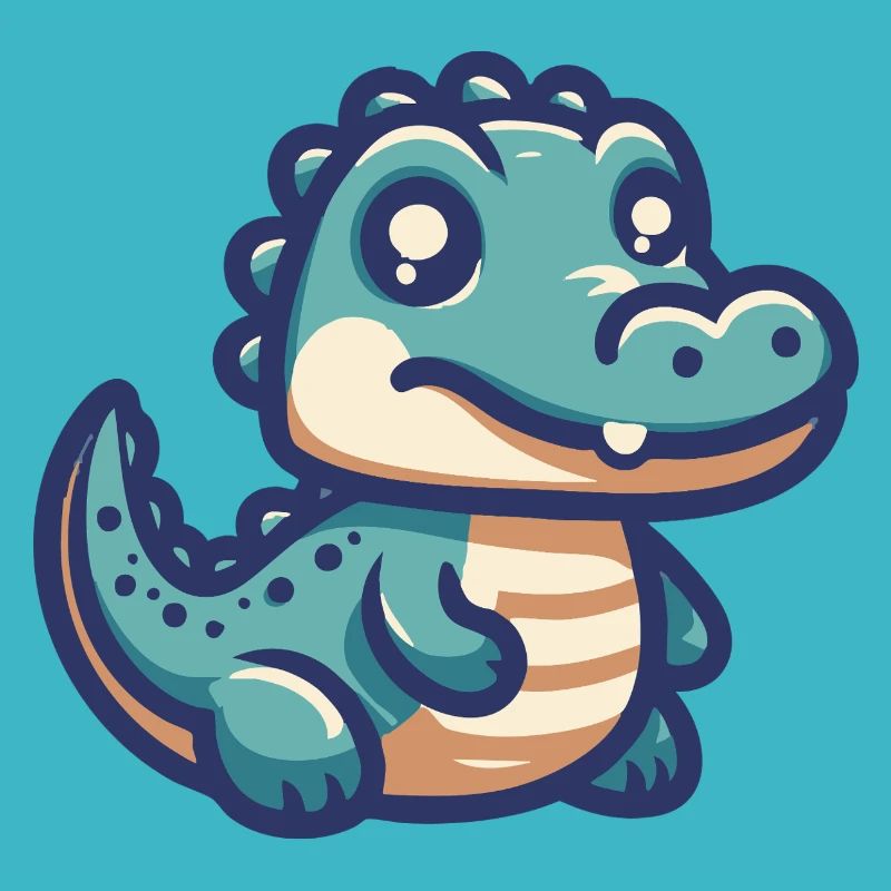 Alligator souriant
