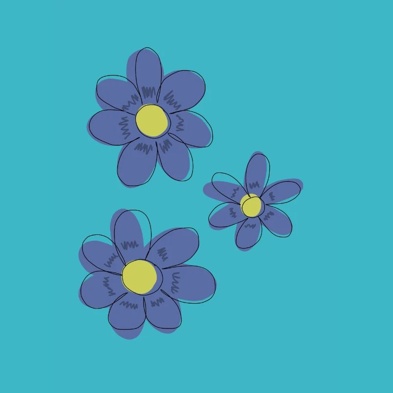 Blaue Blumen