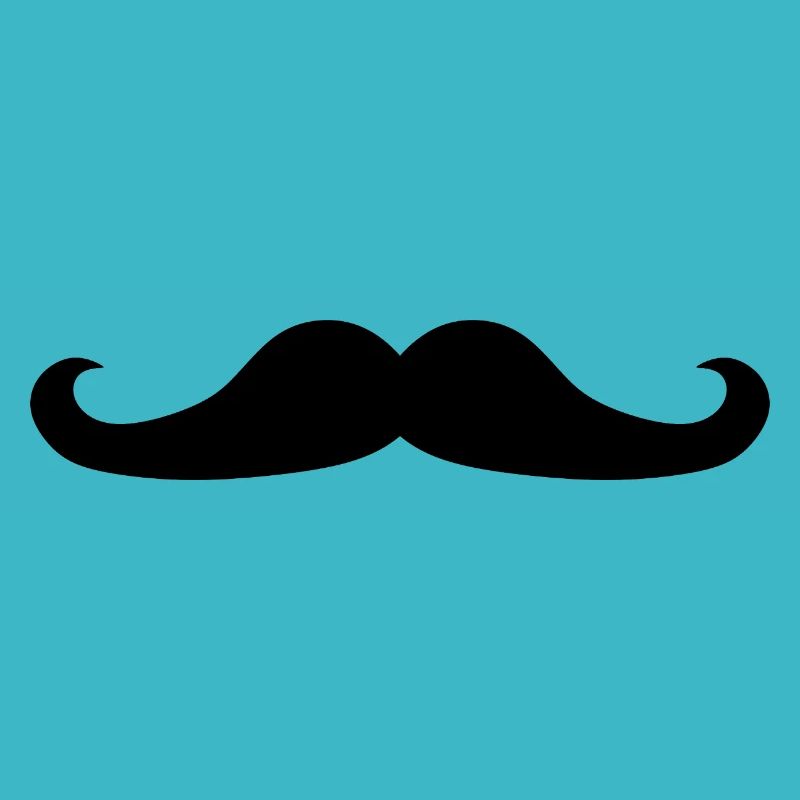 schwarzer Schnurrbart