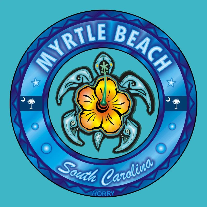 Myrtle Beach sea turtle hibiscus