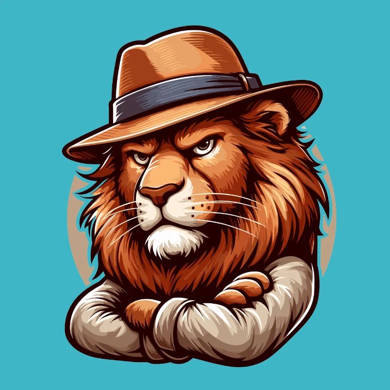 Dessin animé de lion