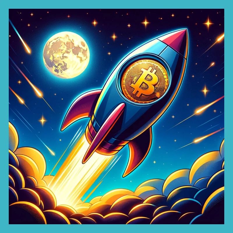 Bitcoin Moon rocket 1