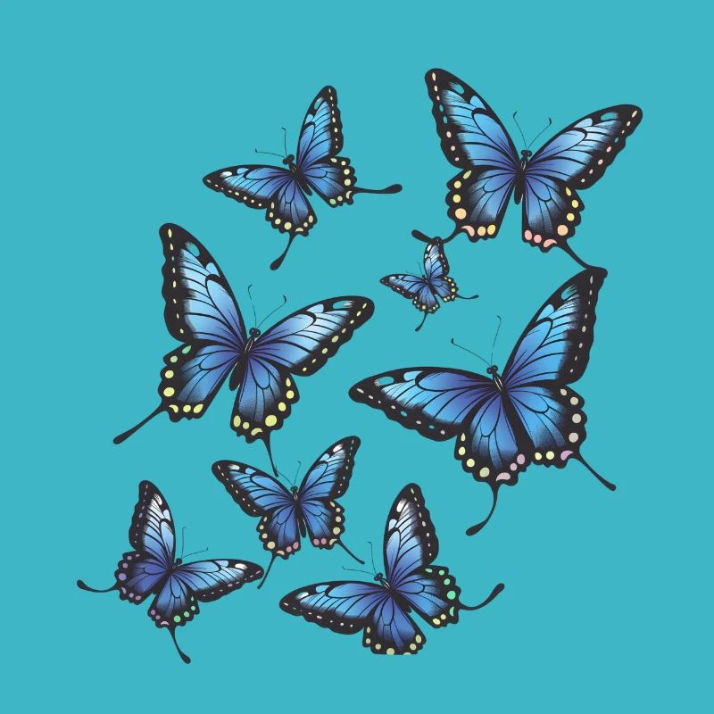 Blue Butterflies
