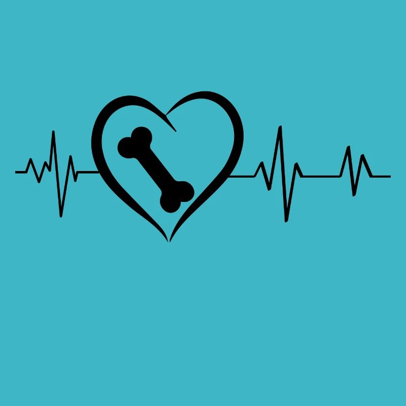 Heartbeat Dog Bone