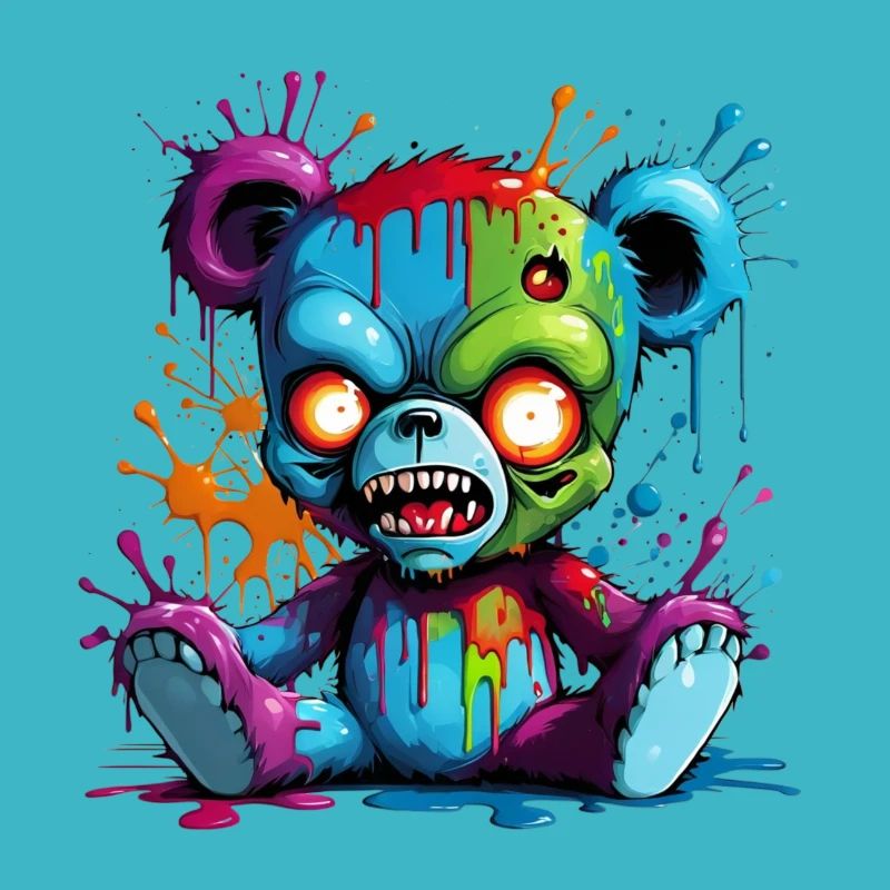 Graffiti Zombie Teddy