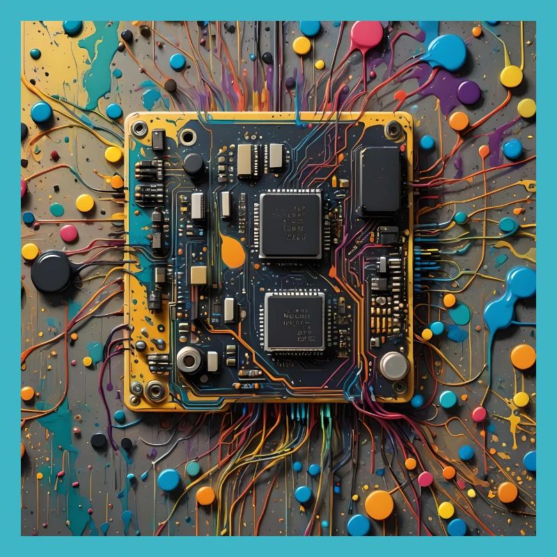 Micropuce colorée
