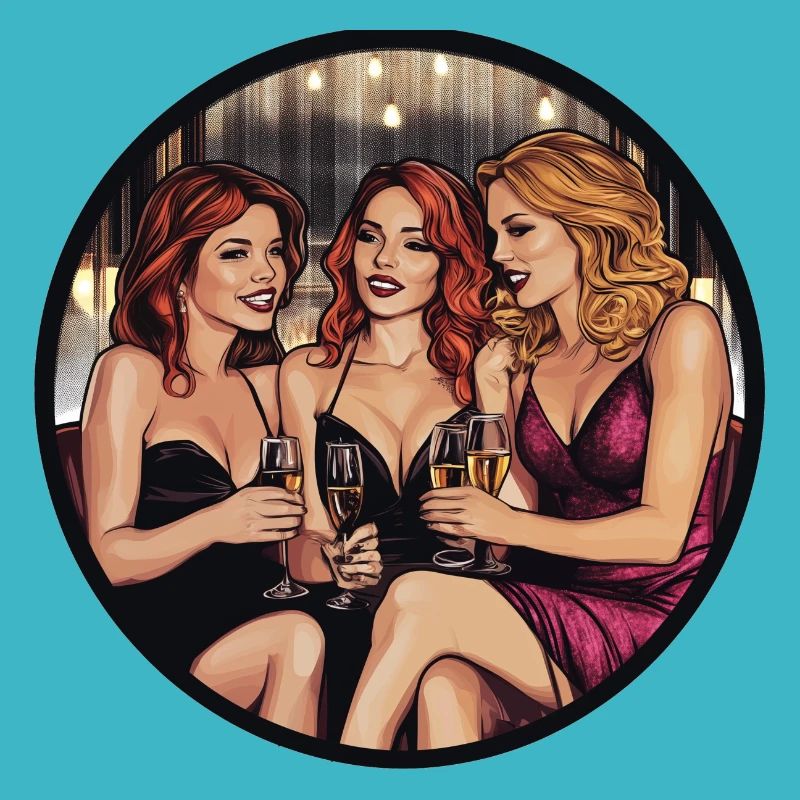 Une soirée glamour entre amis