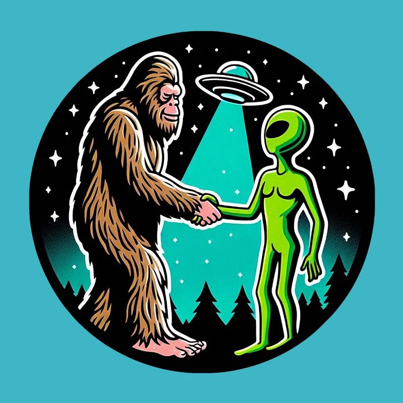 Bigfoot Meets Alien