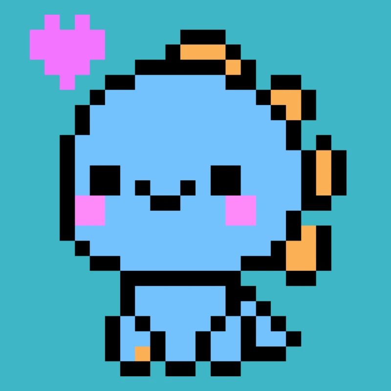 Cute Light Blue Dino