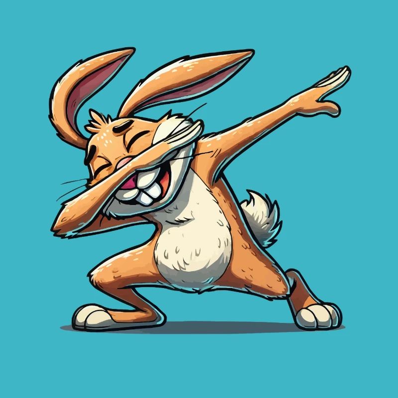 Bunny Dabbing Comic