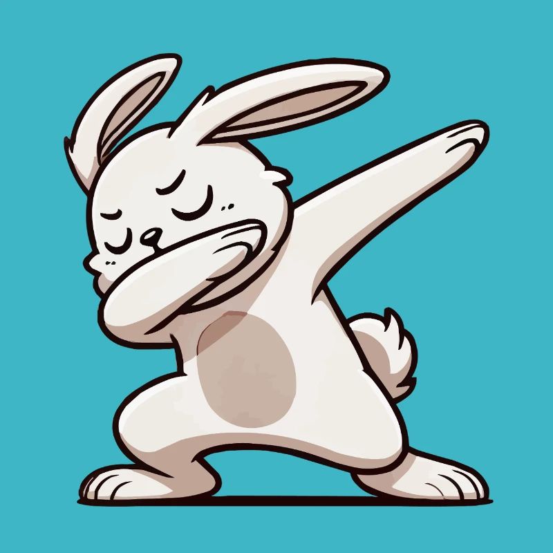 hase rabbit dabbing