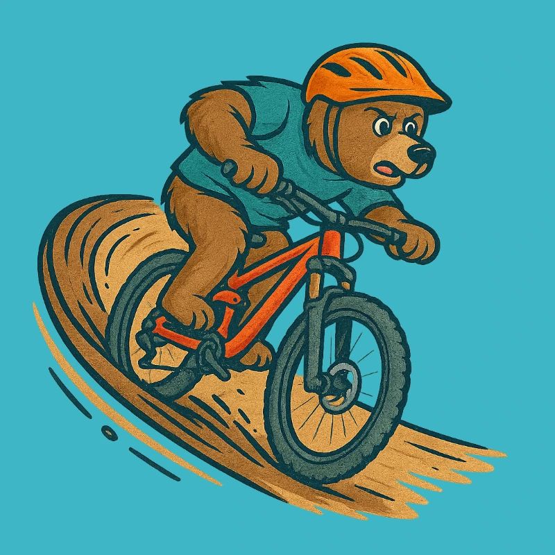 Bear in the berm – un style de dessin animé VTT bourré d’action