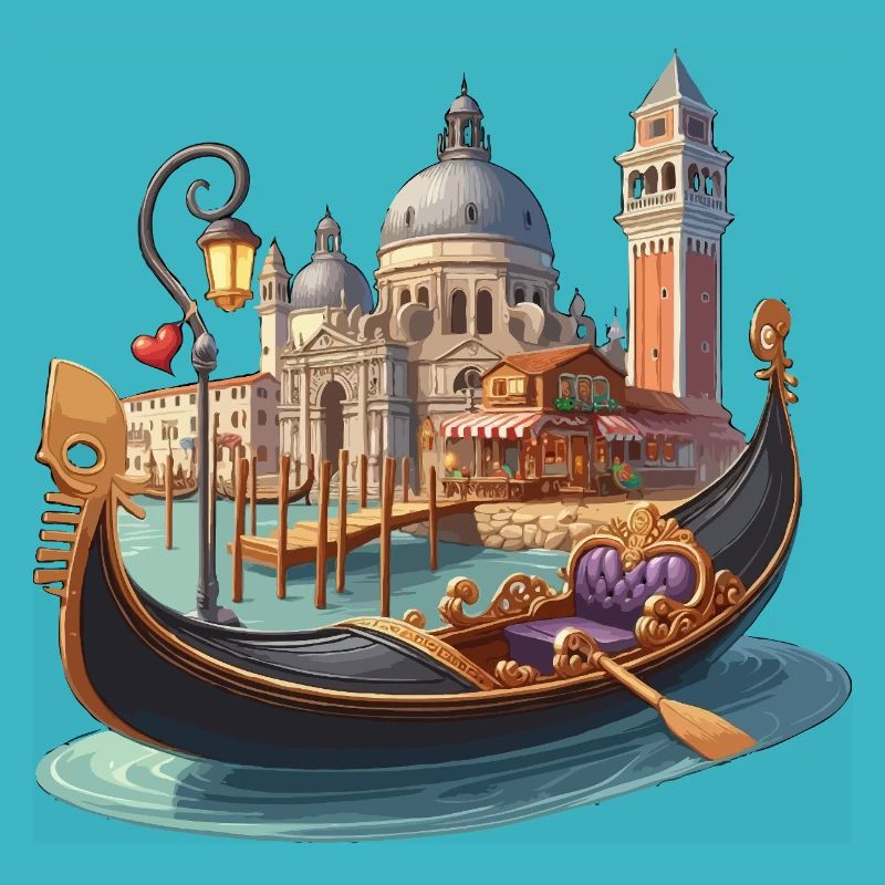 Gondelbahn von Venedig