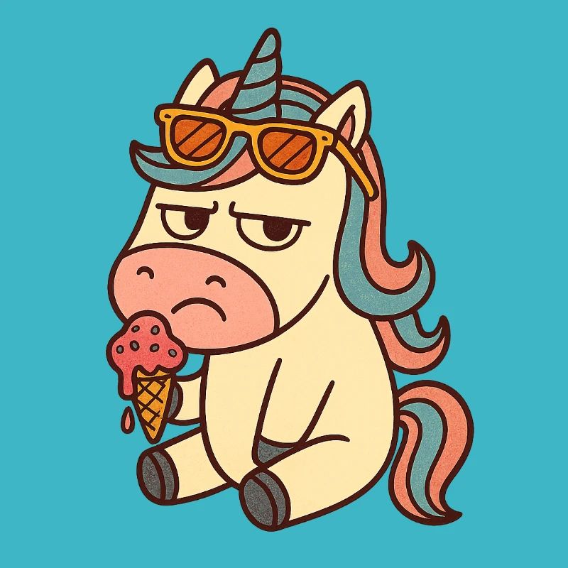Einhorn mit Eis