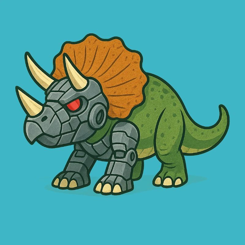Triceratops Roboter Verwandlung