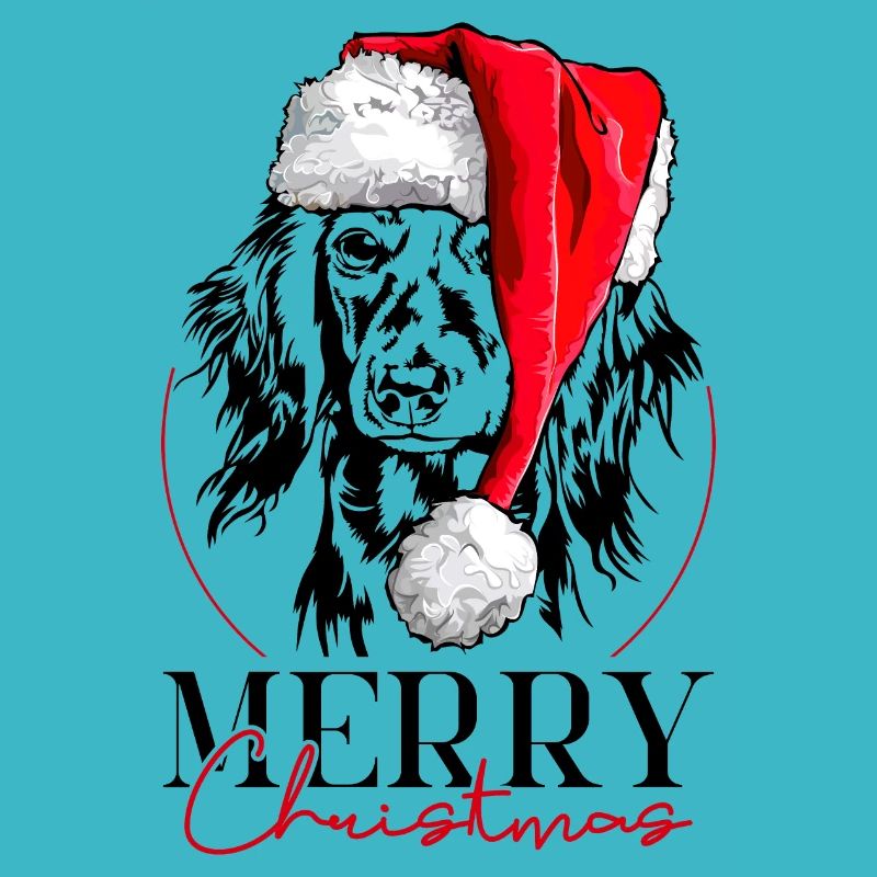 Père Noël Teckel à poil long Joyeux Noël Wilsigns