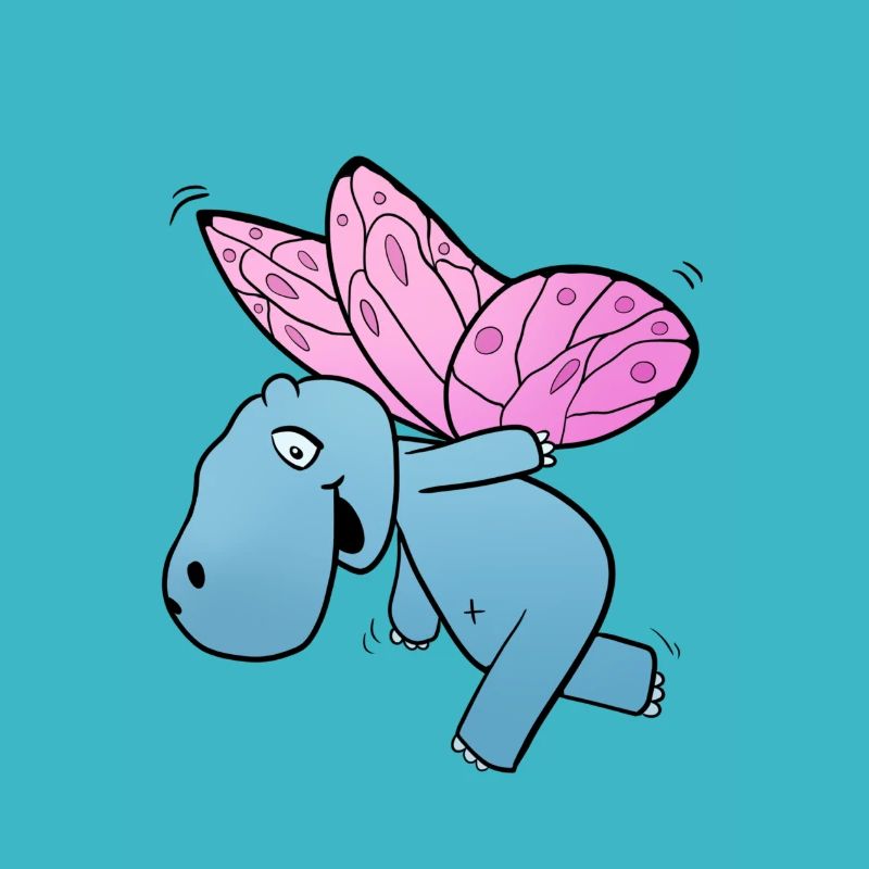 Nilpferd Schmetterling