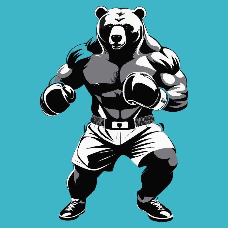 Boxing Bear - Conception du logo du Box Club