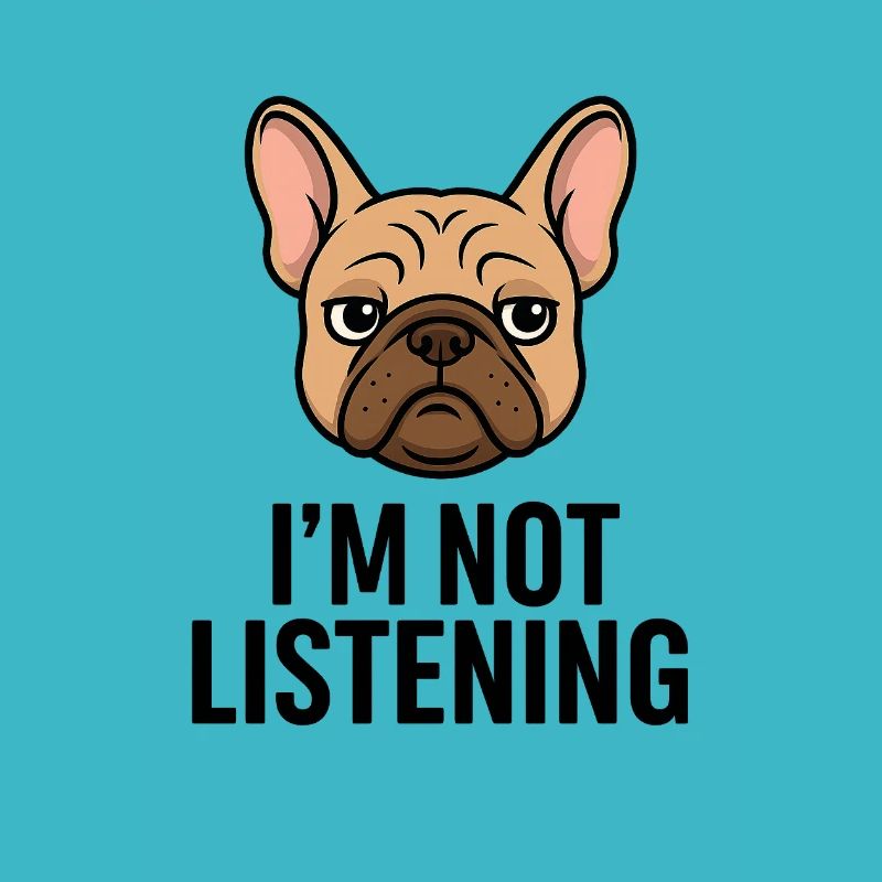 TinyPaws Fun Logo Im not Listening