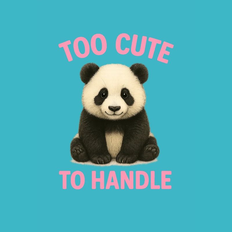 Niedlicher Panda mit Spruch